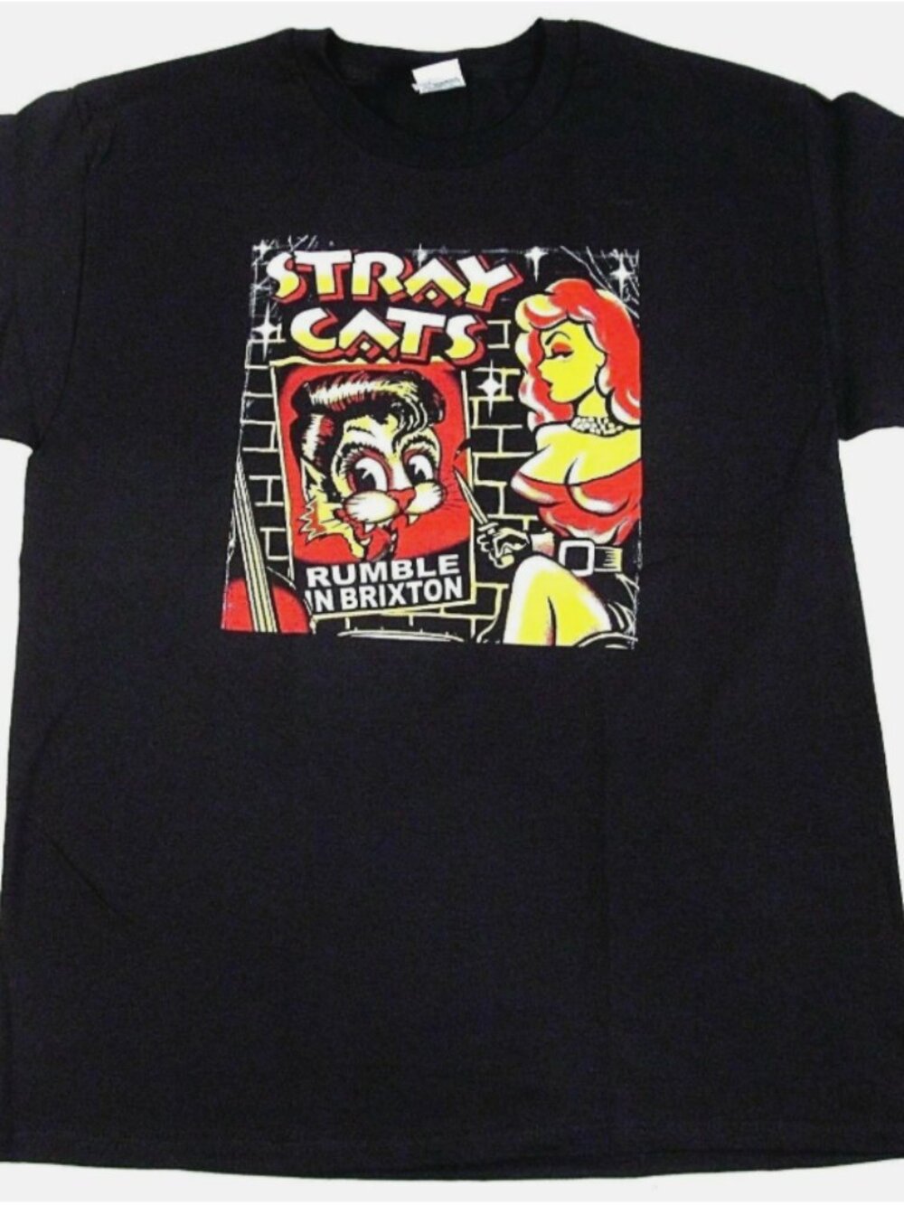 rare STRAY CATS Brian Setzer Rockabilly Rumble In Brixton Adult Men's New S